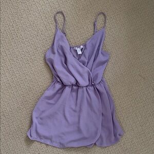 Society Lavender Sleeveless Romper